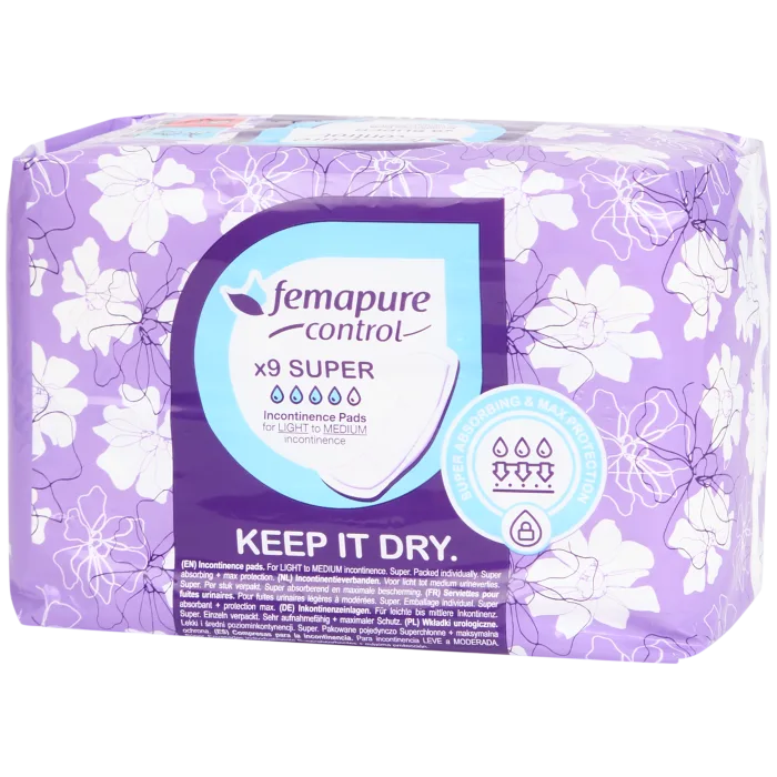 Serviettes pour incontinence Femapure Super