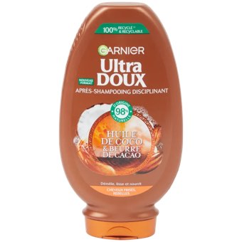 Après-shampoing Garnier Ultra Doux Huile de coco et beurre de cacao